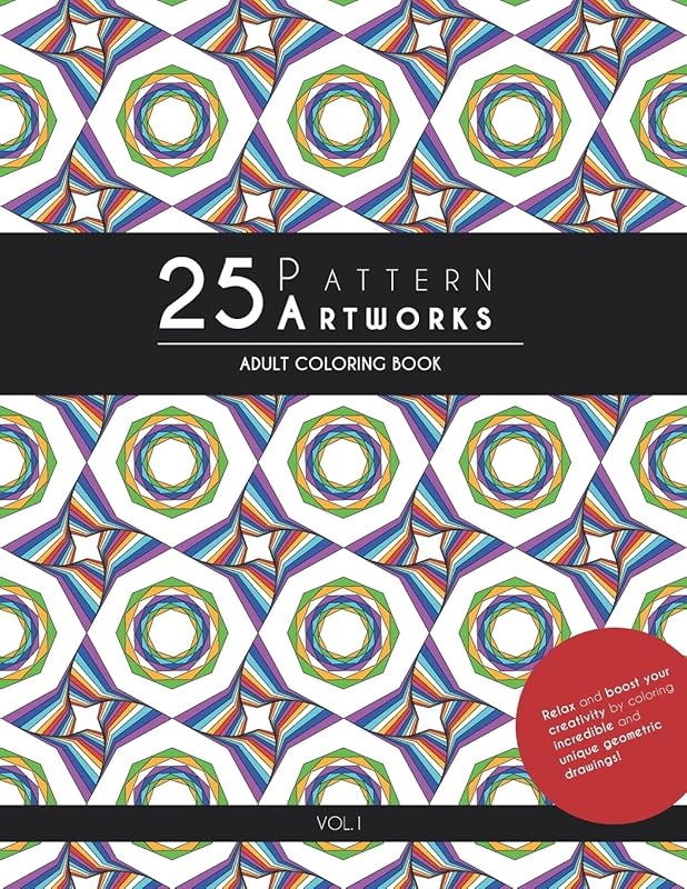25 Pattern Artworks: Adult Coloring Book by ColourYourLife Publishing