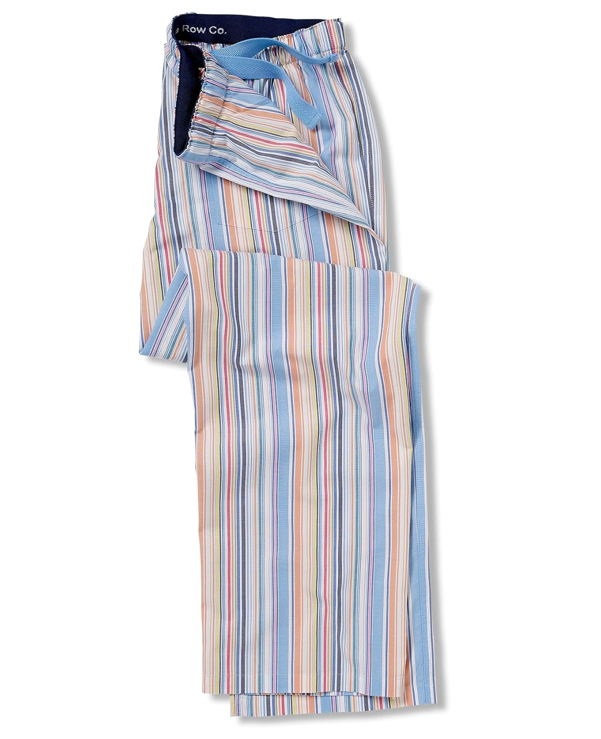 

Savile Row Mens Multi Stripe Lounge Pant/ Pajama Bottom L 100% Peached Cotton