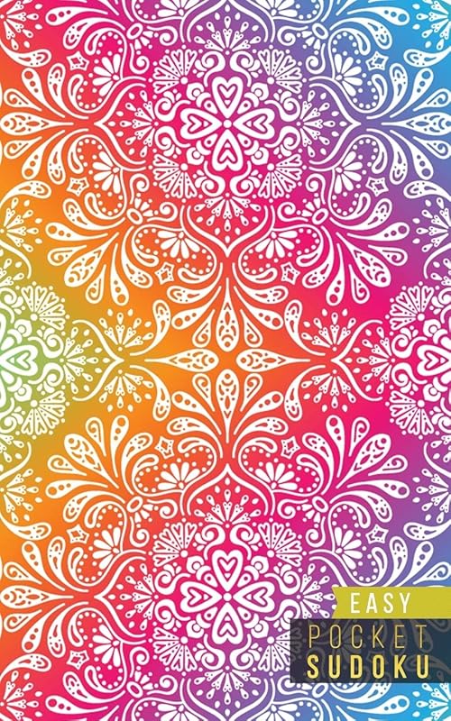 Pocket Sudoku Easy: 158 Easy Sudoku Puzzles | Pocket Sudoku Puzzle Books | Large Print Sudoku Puzzle Books For Adults | Sudoku For Seniors | Travel Size | Sacred Geometry Mandalas by Sudoku Kingdom