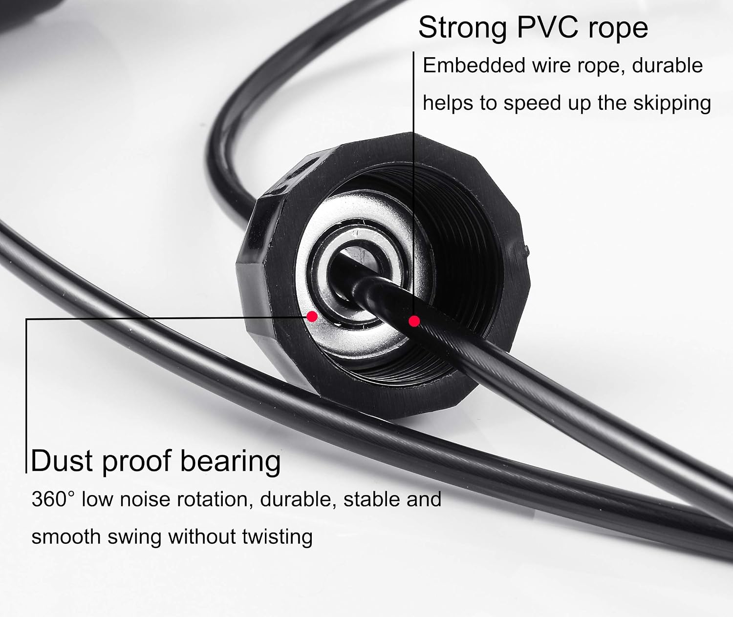 Jump Rope Tangle-free Speed Skipping Rope With Ball Bearings_voghion.com