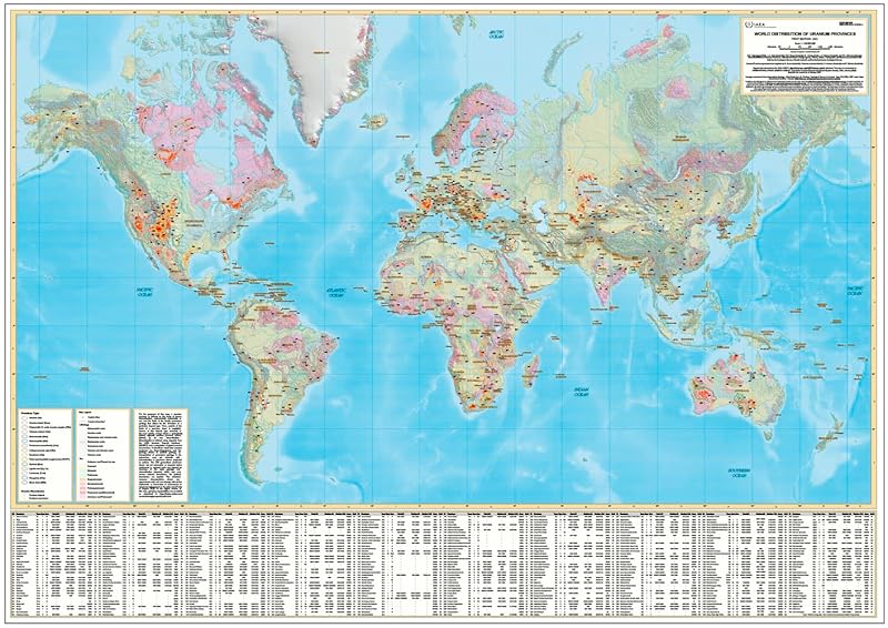 World Distribution of Uranium Provinces by International Atomic Energy Agency