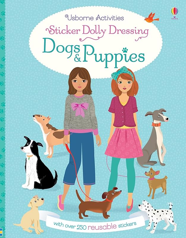 Sticker Dolly Dressing Dogs & Puppies by Fiona Watt
