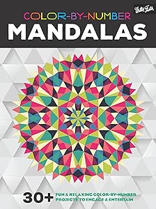 Color-by-Number: Mandalas: 30+ fun & relaxing color-by-number projects to engage & entertain by Walter Foster Creative Team