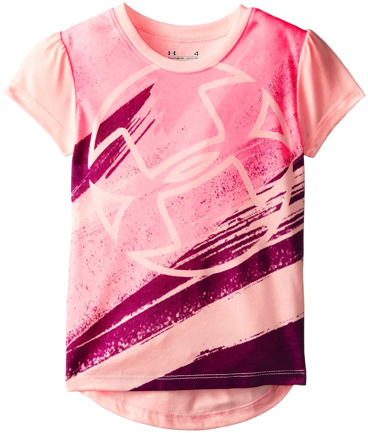 

Under Armour Little Girls' Stamp Logo Hi Lo Short Sleeve
