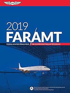 FAR-AMT 2019: Federal Aviation Regulations for Aviation Maintenance Technicians (FAR/AIM Series) by Federal Aviation Administration (FAA)/Aviation Supplies & Academics (ASA)