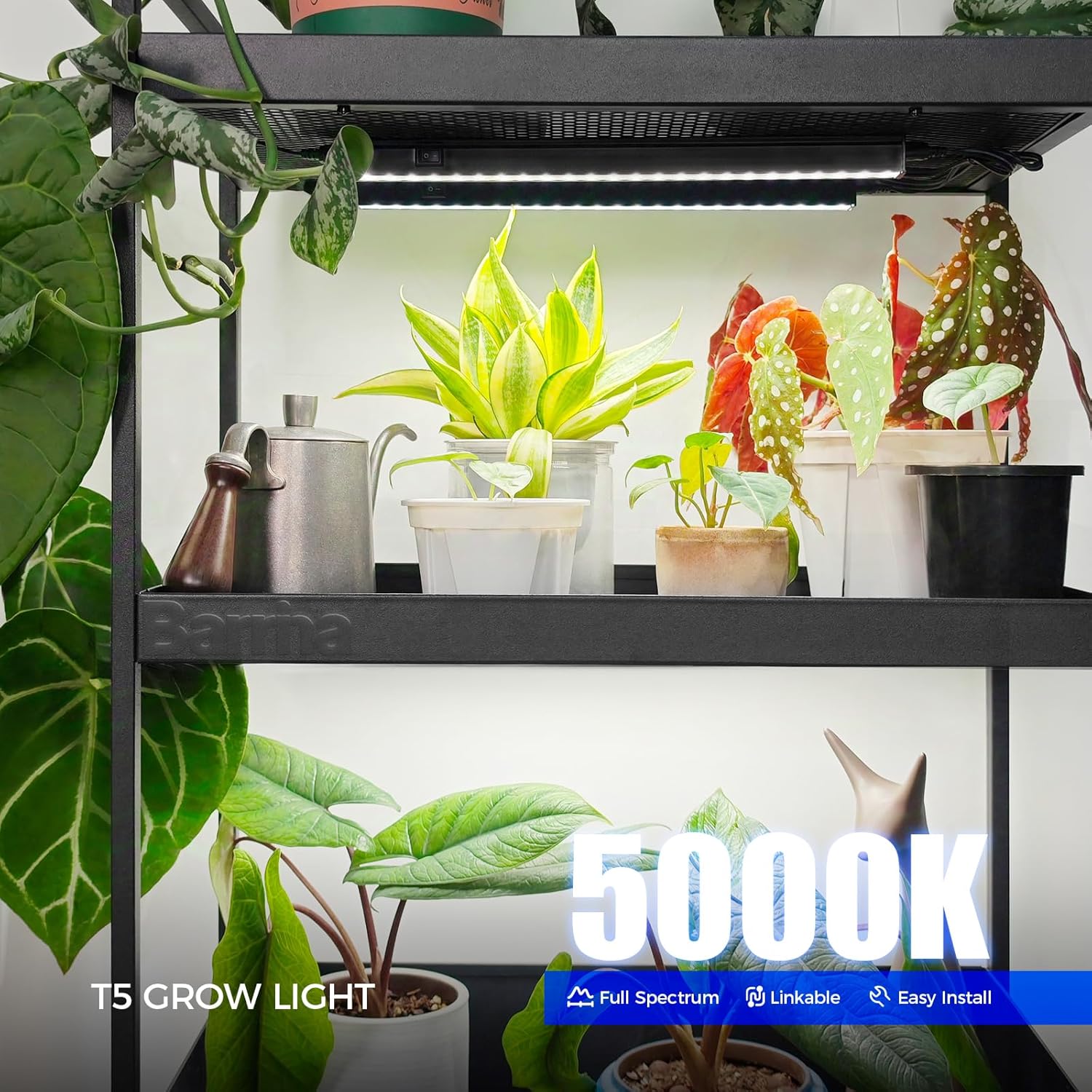 Barrina Magnetic LED Grow Light 5000K Full Spectrum Plant Lamp 1FT Plug and  Play | eBay
