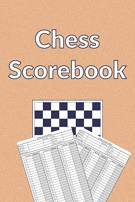 Chess Scorebook: 100 Chess Score Sheets | 90 moves per sheet | Chess Record Book | Chess Improvement Book | Gift for Chess Players