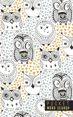 Pocket Word Search: 99 Pocket Word Search Puzzles | Pocket Word Jumble | Travel Size Wordsearches | Mini Word Puzzle | Word Seek | Fun Christmas Gift | Word Find | Owls
