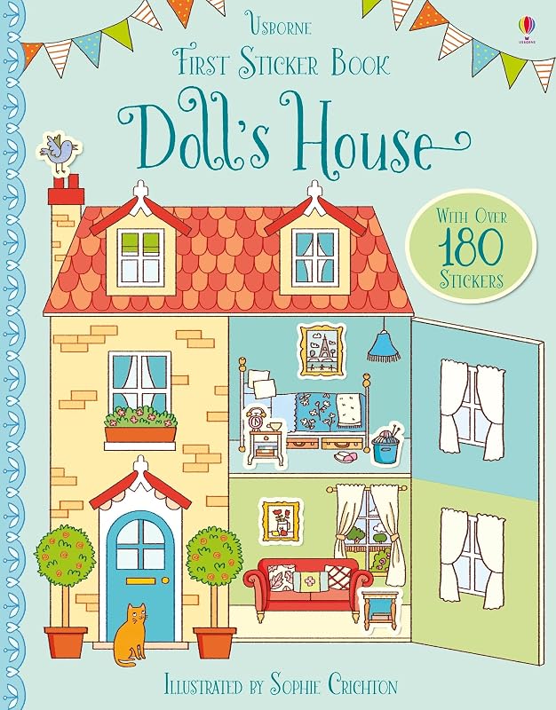 First Sticker Book Dolls House by Abigail Wheatley