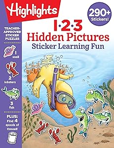 123 Hidden Pictures Sticker Learning Fun (Highlights Hidden Pictures Sticker Learning)