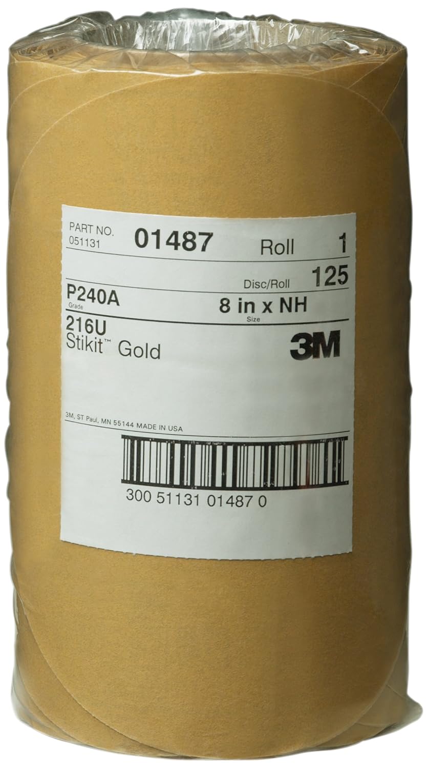

3M 01487 Stikit Gold 8" P240A Grit Disc Roll