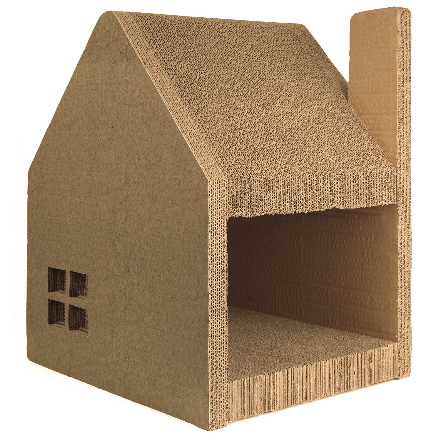 

Jumbl Oversized Cathouse & Cat Scratcher Station / lounger / Post - Accommodates Cats of Every Size
