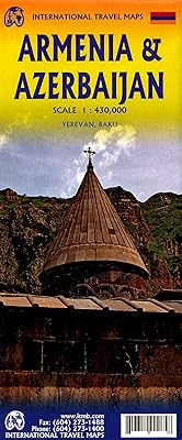 Travel Map of Armenia and Azerbaijan