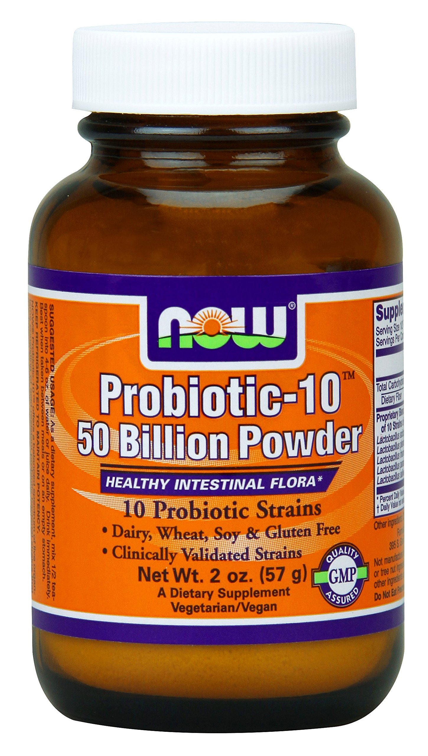 now foods probiotic-10 50 billion powder, 2 ounce
