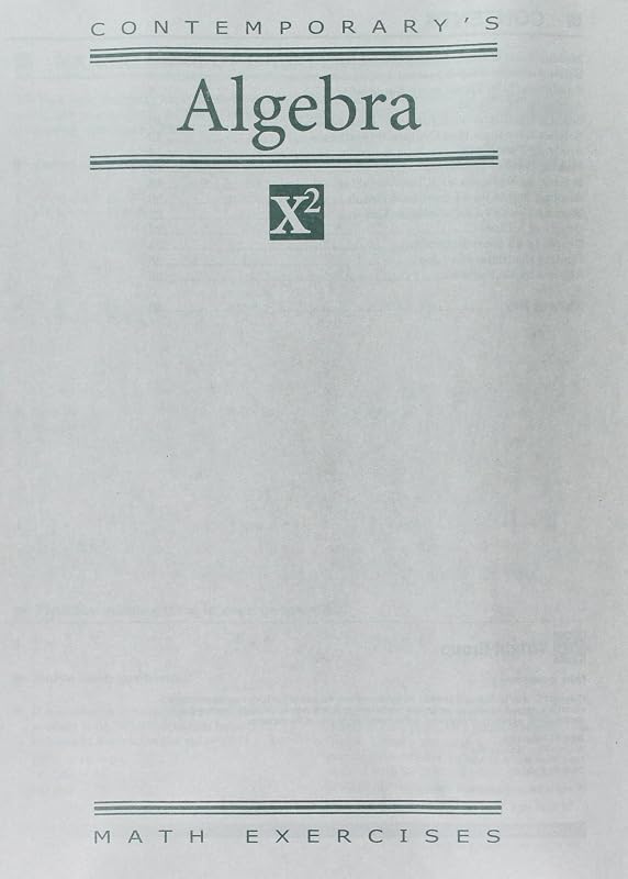 Math Exercises: Algebra - 10 Pack by MITCHELL