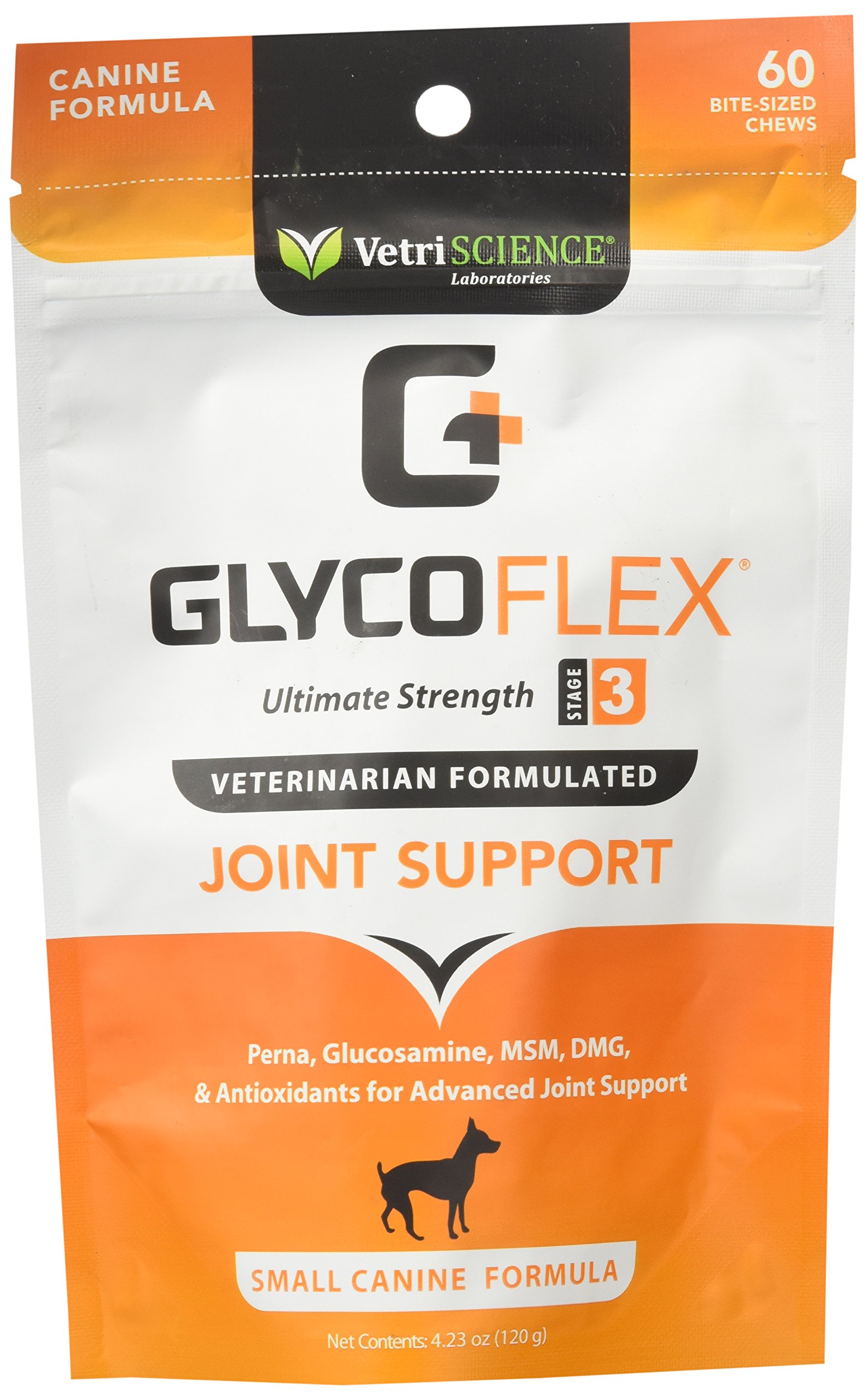 laboratories glyco-flex iii mini bite-sized small dog chews