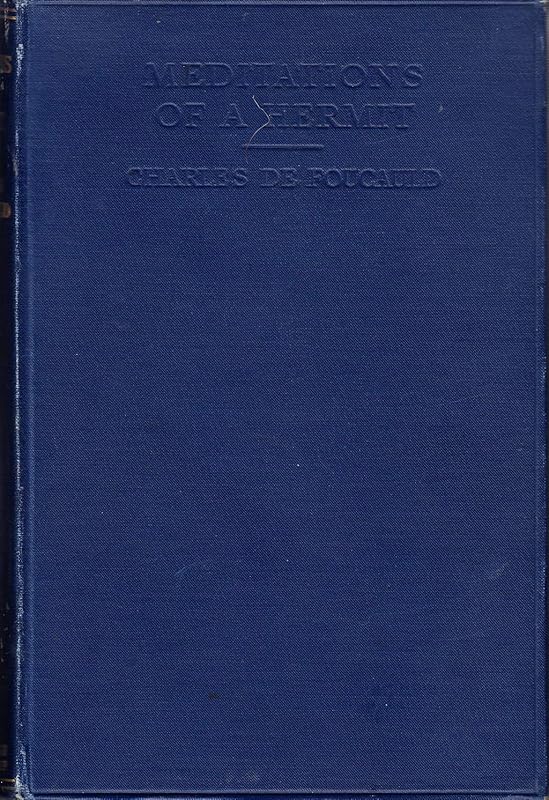MEDITATIONS OF A HERMIT by Charles de Foucauld