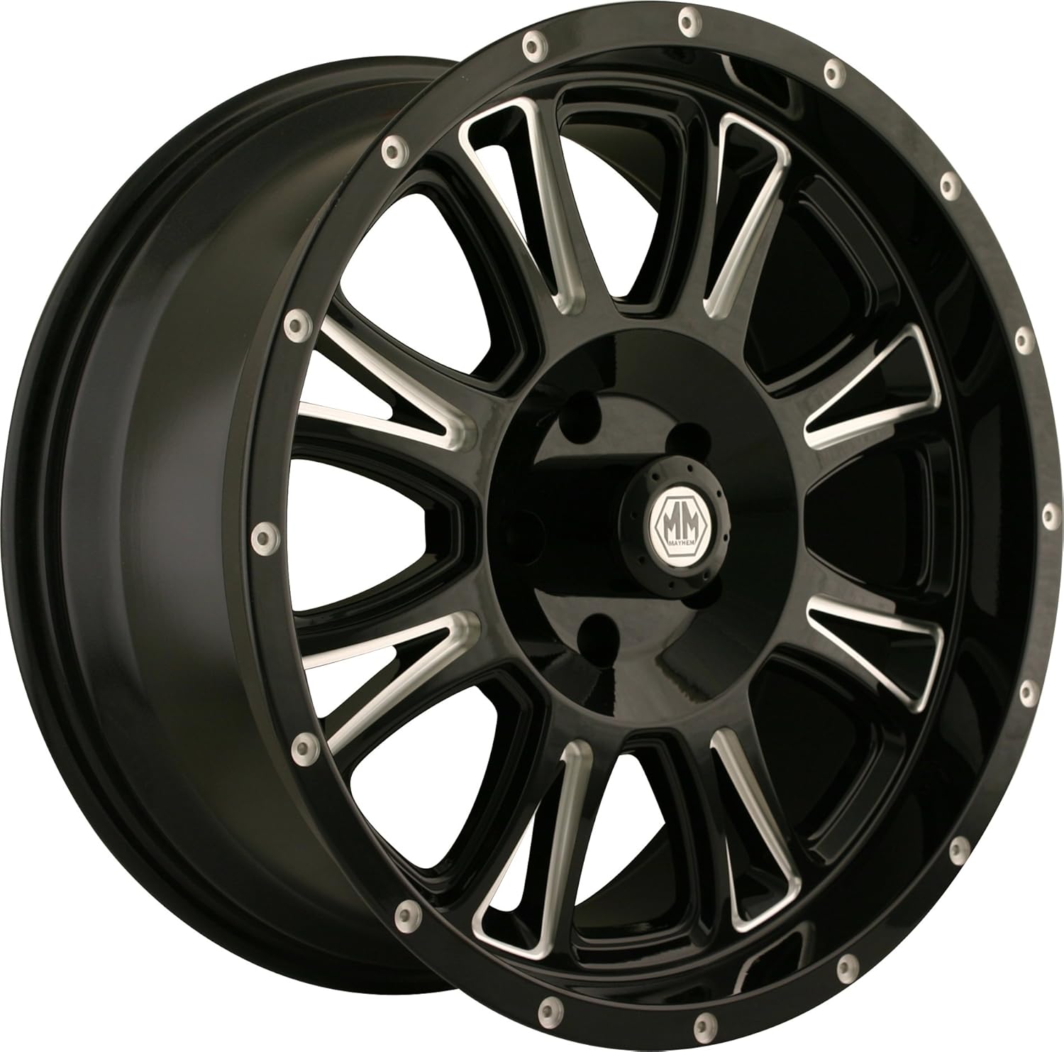 

Mayhem 8050 Hammer Black Wheel with Milling Spokes (18x9"/6x135mm)