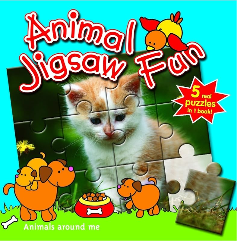 Animals Around Me: Animal Jigsaw Fun by Yoyo Books