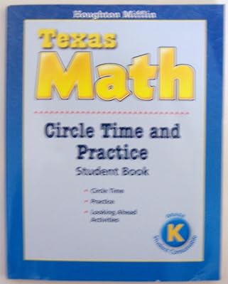 Mathmatics, Circle Time and Practice Book Level K: Houghton Mifflin Mathmatics Texas (Hmm Texas Math 2008)