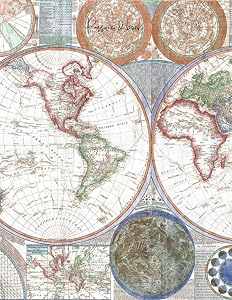 Large Vintage Map Discreet Password Book: 8.5 x 11 in ; Personal Internet Password Organizer, with alphabetical tabs,to Keep Track of Password ... ... Never miss your Login Details Again! by Wilford Orn