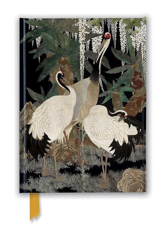 Ashmolean: Cranes, Cycads and Wisteria by Nishimura So-zaemon XII (Foiled Journal) (Flame Tree Notebooks) by Flame Tree Studio