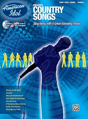 American Idol Presents Country Songs: Sing Along with 8 Great-Sounding Tracks: Piano/Vocal/chords: 3