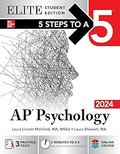 5 Steps to a 5: AP Psychology 2024 Elite Student Edition