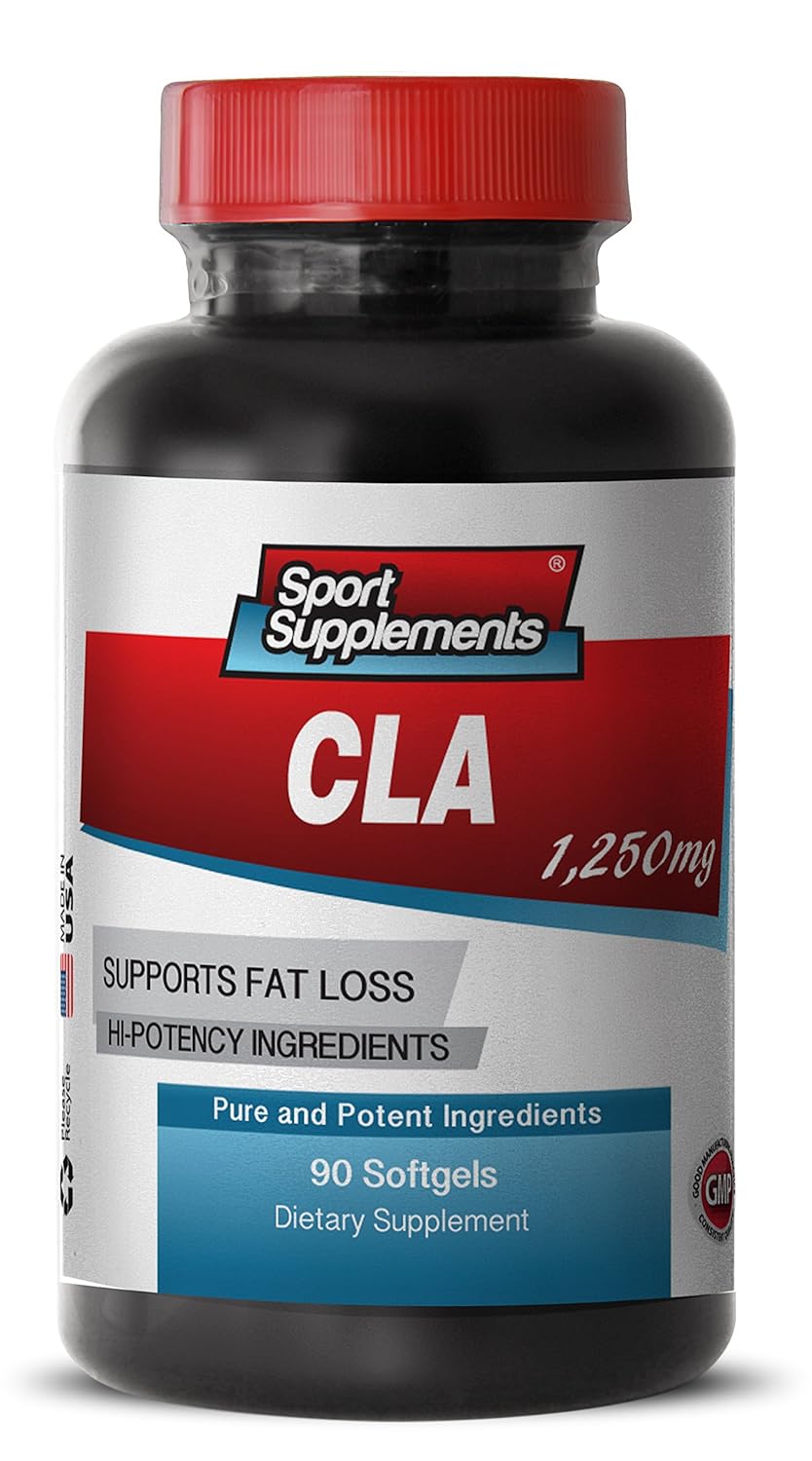 

CLA Diet Supplement, Weightloss, Body Fat Loss Lean Muscle (1 Bottle, 90 Softgels)