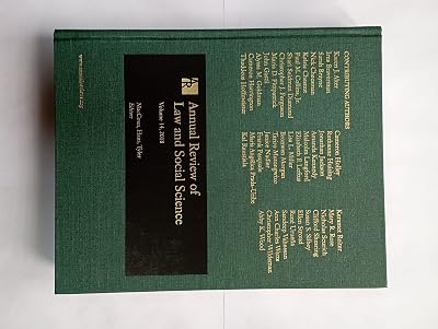Annual Review of Law and Social Science; Volume 14, 2018