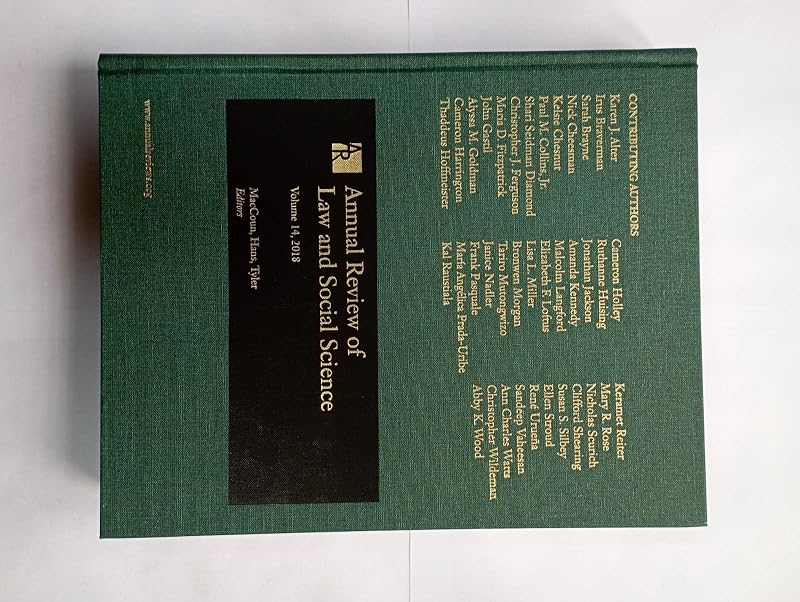 Annual Review of Law and Social Science; Volume 14, 2018 by unknown author
