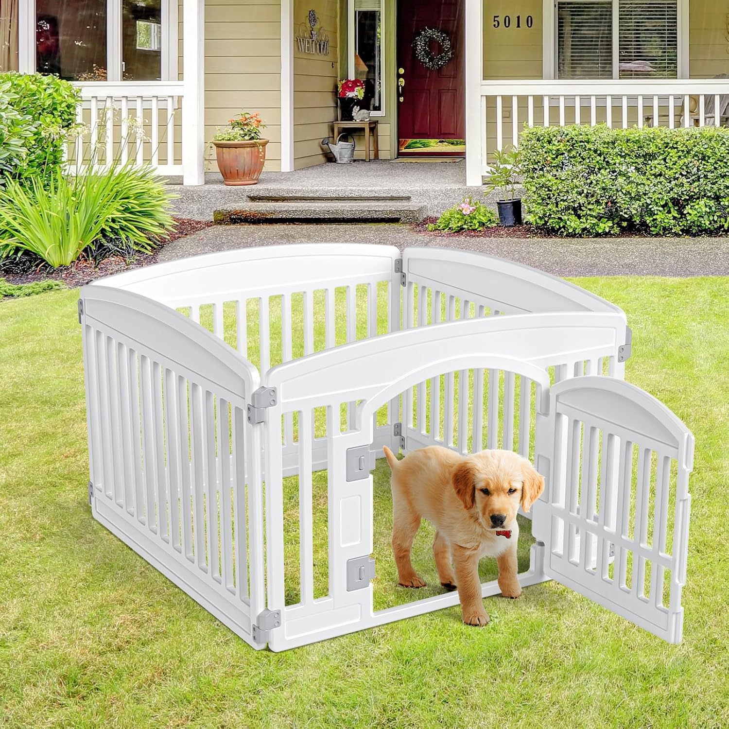 Play Area Outdoor Play Yard For Dogs Outdoor Metal Dog Playpen