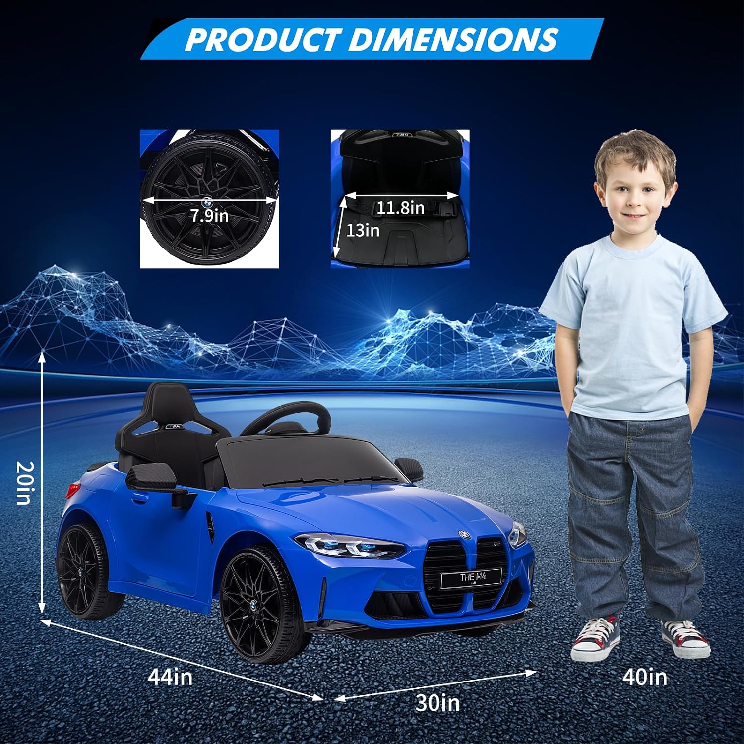 BMW M4 Kids Electric Car Features