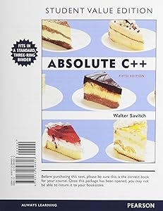 Absolute C++, Student Value Edition Plus MyProgrammingLab with Pearson eText -- Access Card Package (5th Edition)
