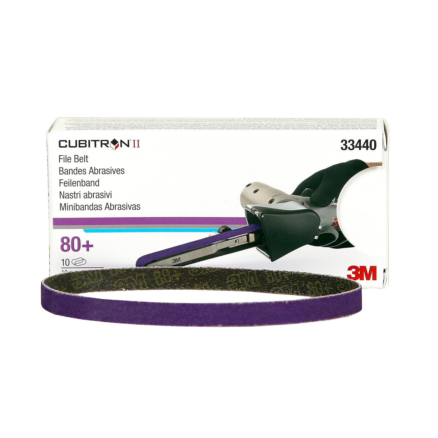 

3M 33440 Cubitron II 3/8" x 13" File Belt - 10 Belts/Box