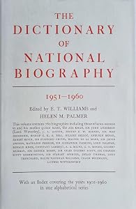Dictionary of National Biography by E. T. Williams