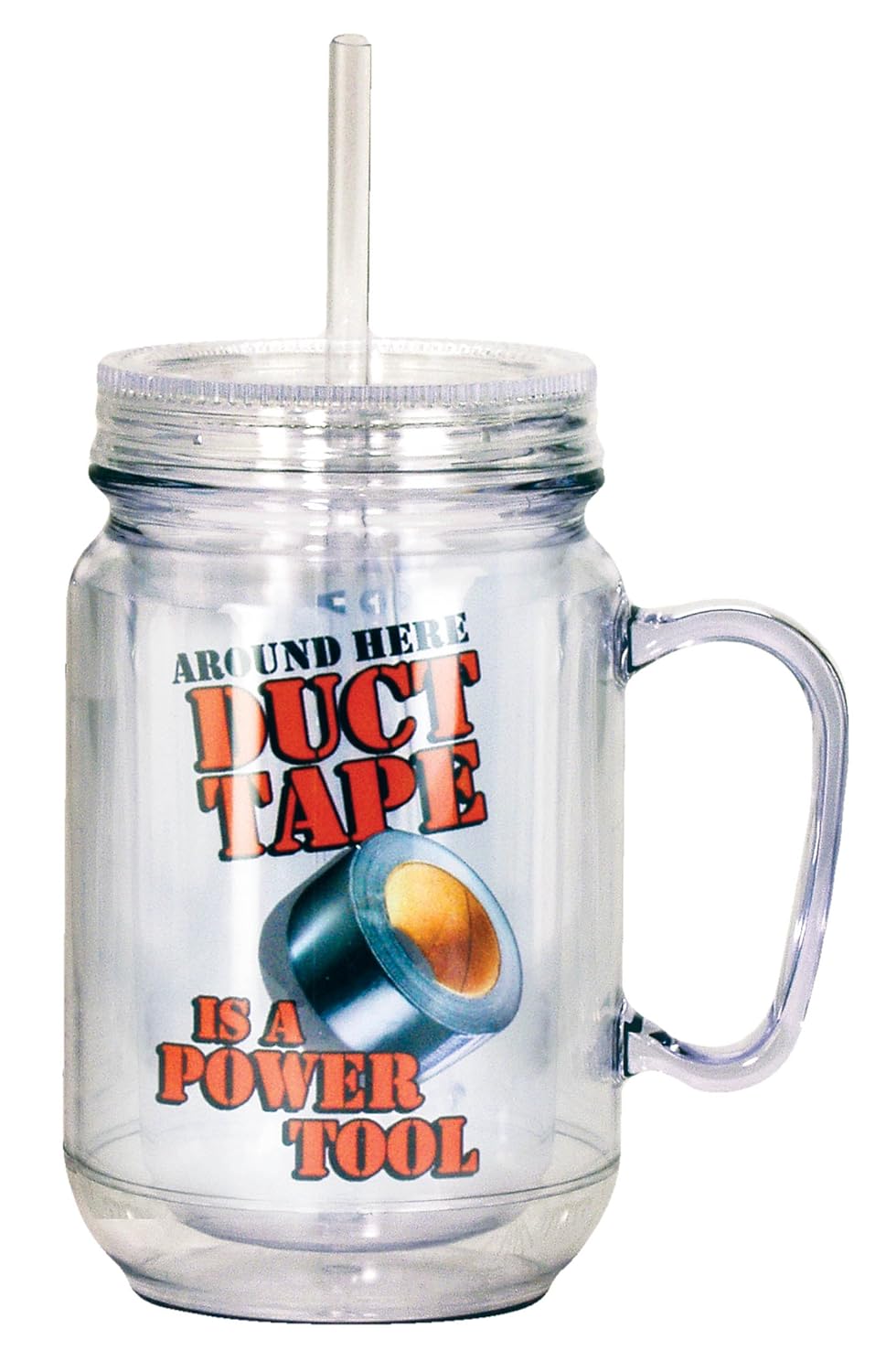 

Spoontiques Duct Tape Mason Jar, Orange