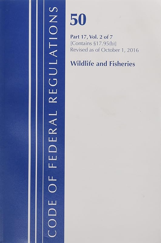 Code of Federal Regulations, Title 50 Wildlife and Fisheries 17.95(b), Revised as of October 1, 2016 by Office Of The Federal Register (U.S.)