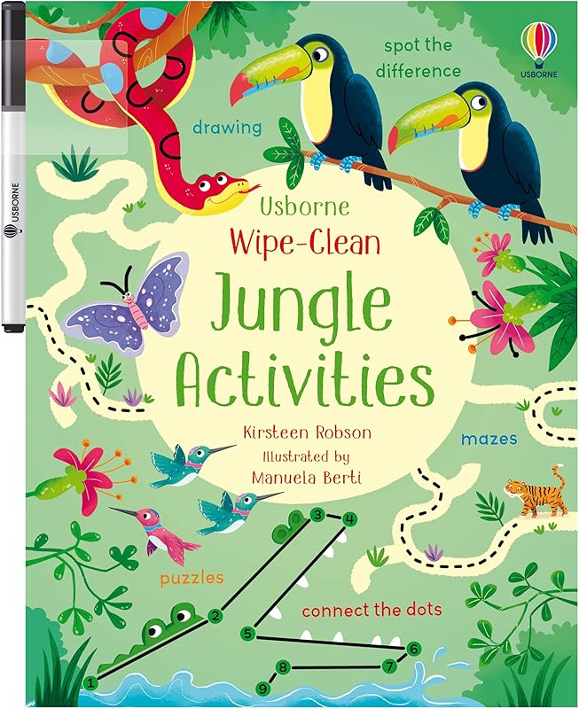 Wipe-Clean Jungle Activities by Kirsteen Robson