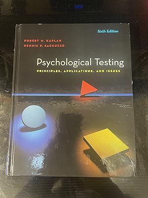 Psychological Testing: Principles, Applications, and Issues