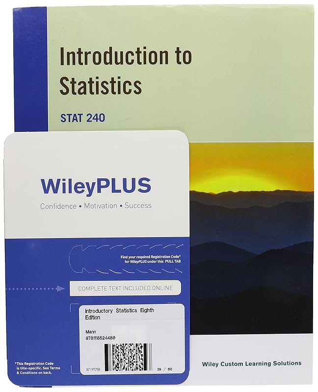 Introductory Statistics, 8e for University of Massachusetts Amherst with WileyPLUS Card Set by Prem S. Mann