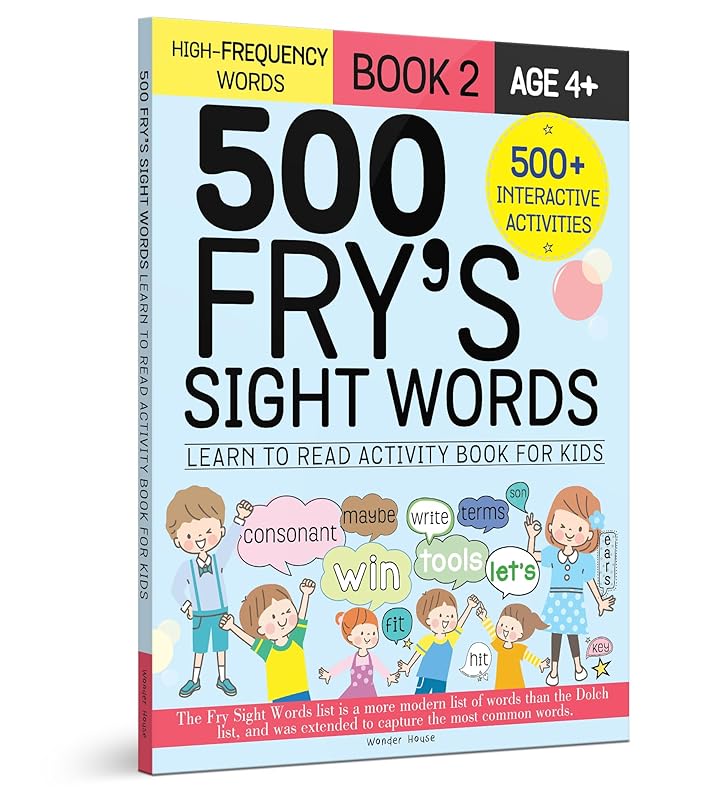 500 Fry’s Sight Words: Book 2 by Wonder House Books