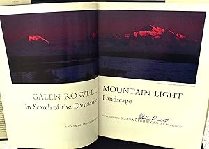 Mountain Light: In Search of the Dynamic Landscape by Galen Rowell