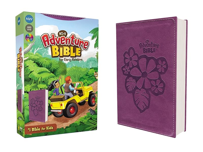 NIrV, Adventure Bible for Early Readers, Leathersoft, Purple, Full Color by Zondervan