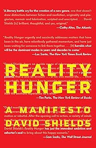 Reality Hunger: A Manifesto