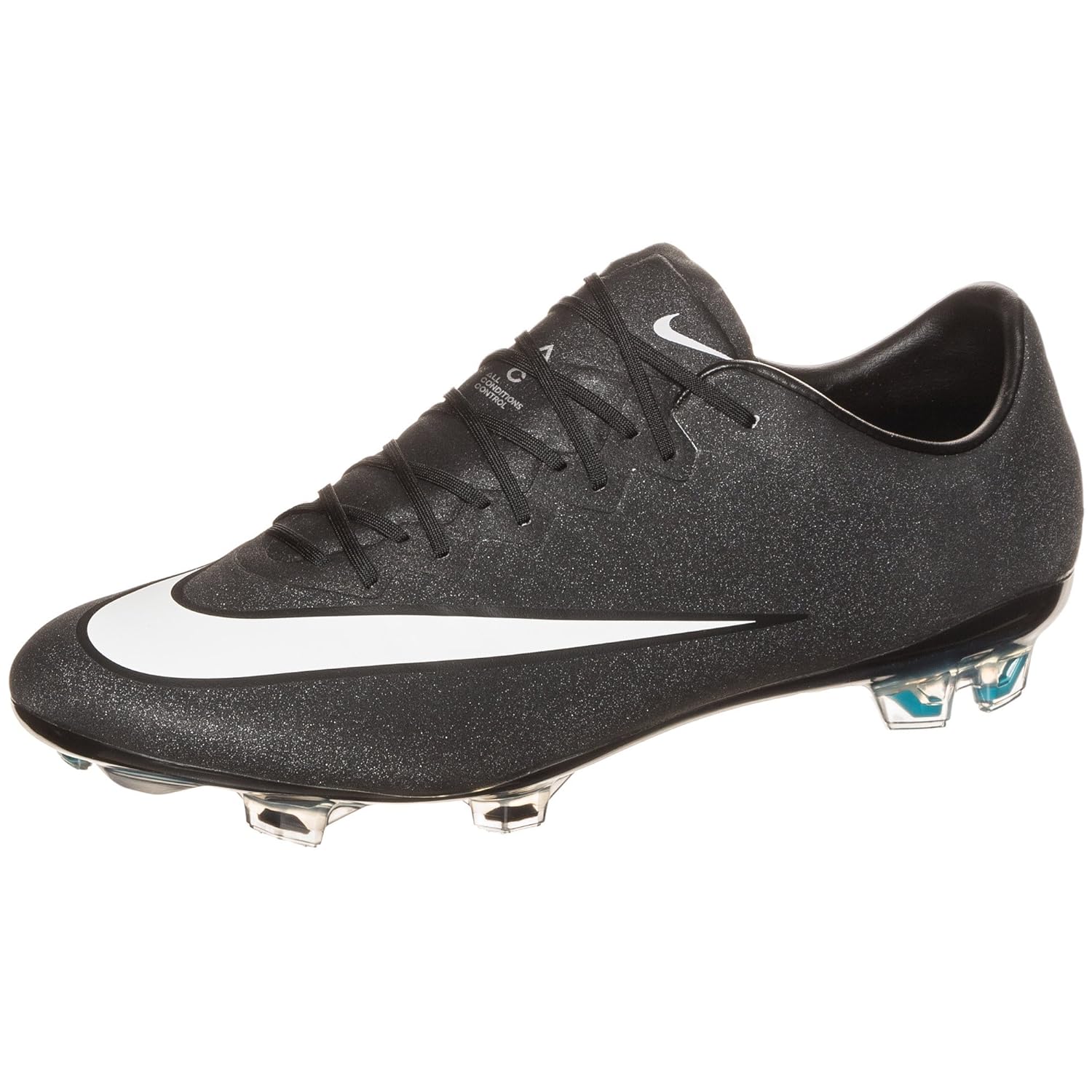 

NIKE MEN'S MERCURIAL VAPOR X FG (BLACK/WHITE-NEO TURQ)