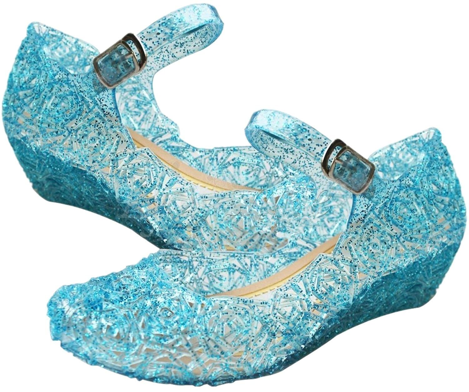 

Flybirds Princess Girls' Sparkle Dress up Cosplay Jelly Shoes Sandal