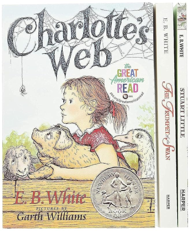 E. B. White Box Set: 3 Classic Favorites: Charlotte's Web, Stuart Little, The Trumpet of the Swan by E. B White