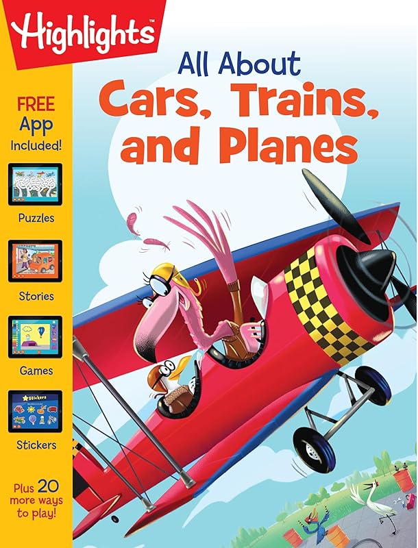 All About Cars, Trains, and Planes (Highlights™ All About Activity Books) by Highlights