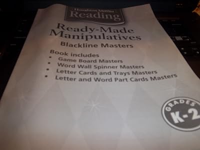 Ready-Made Manipulatives Blackline Masters (Houghton Mifflin Reading, Grade K-2)